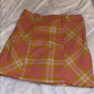 Urban Outfitters Plaid Miniskirt